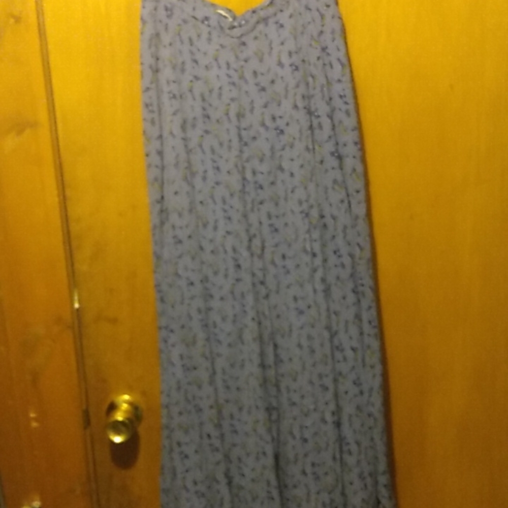 APRIL CORNELL VINTAGE SHOE PRINT GAUZY PEASANT BOHO SKIRT MEDIUM INDIA RAYON